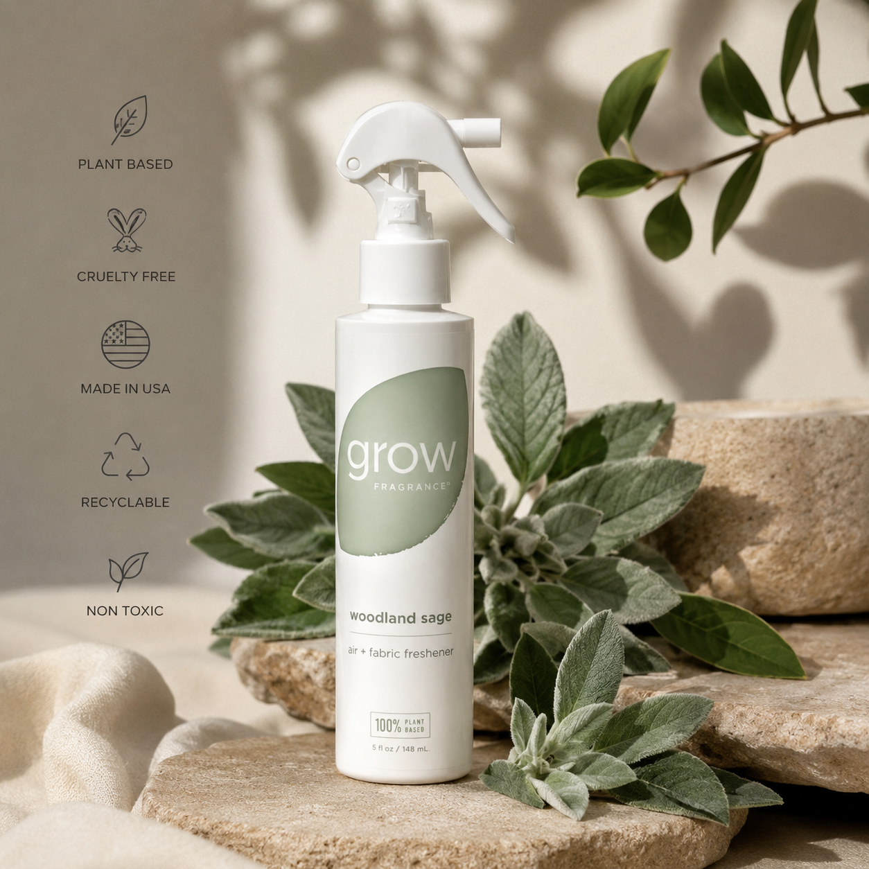 Grow Fragrance Plant-Based Air + Fabric Spray