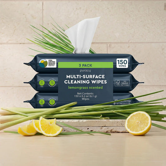 Puracy Plant-Based Multi-Surface Cleaning Wipes